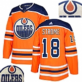 Oilers #18 Strome Orange With Special Glittery Logo Adidas Jersey,baseball caps,new era cap wholesale,wholesale hats